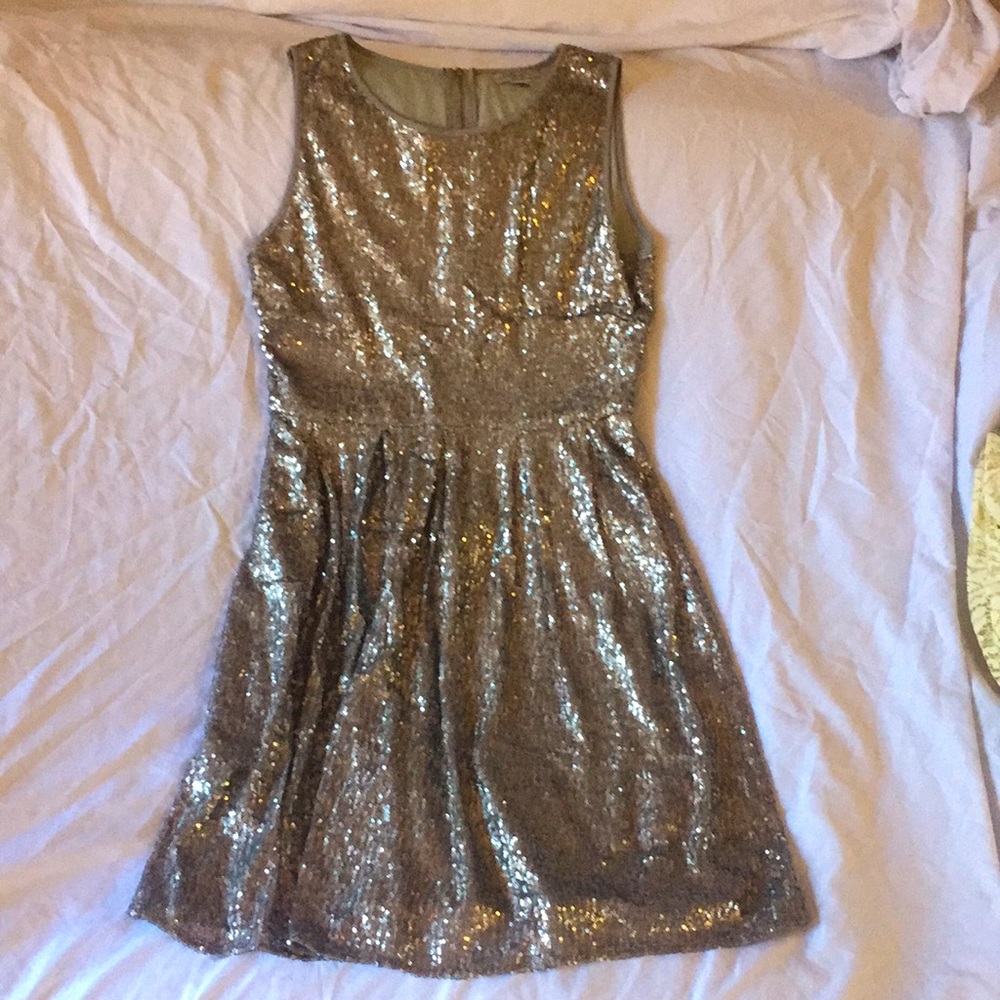 Sequin skater dress